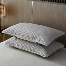 Chen set is sinking whole head cover pillow cover pillow core protective isolation layer cotton pillowcase household mens anti-head oil isolation