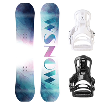 WS Snowboard Snowboard Quick Wear Binding Set All-Purpose All-region Novice Men and Women Adult Skiing Flat Snowboard