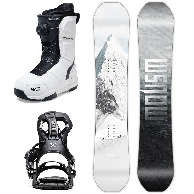 WS スノーボード スノーボードスーツ フラットフラワー カービング スキーパーク スキーボード クイックウェア フィクサー ワイヤー スキーブーツ フルセット