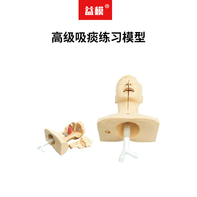 益模  高级吸痰练习模型 鼻口插入吸引管技术练习模拟吸痰模拟人体教学训练模型
