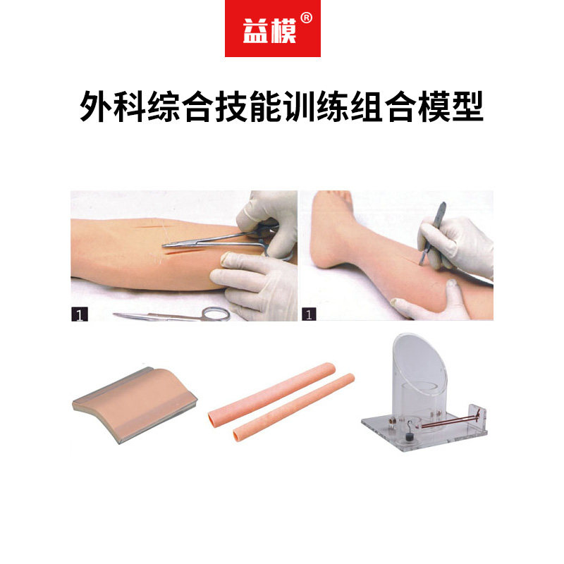 益模  外科综合技能训练组合模型 医用医学教学护理练习肠管模块缝合模