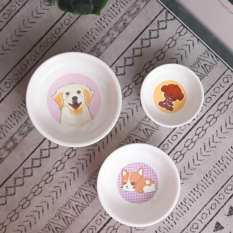 Ceramic dog and cat bowl pet bowl food bowl peet supplies dog