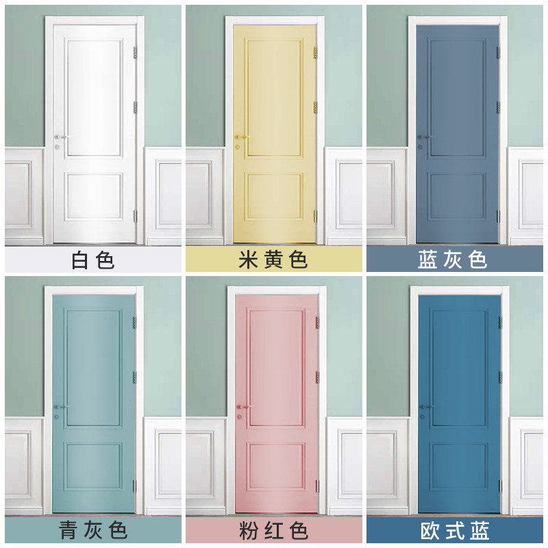 Wooden door paint change color change color wood door paint renovation paint home self-brushing paint brush door self-brushing entrance door old door