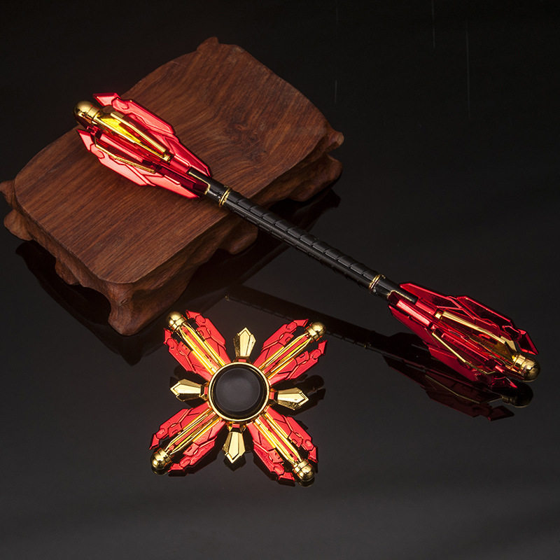 Wang's Pesticide Game Perimeter Sun Epiphany Zero Number Red Flame Weapon Model Full Metal Handiwork Pendulum