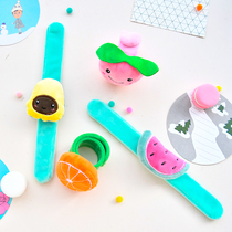 Cartoon cute animal flower pop ring bracelet jewelry ponytail hair accessories Childrens birthday creative plush toys