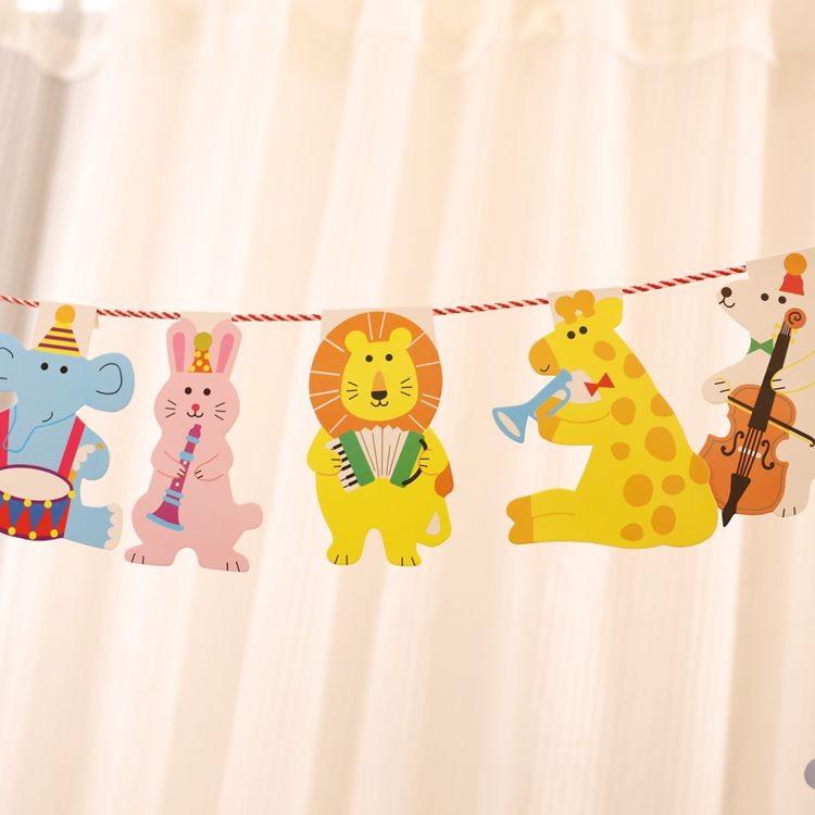 Children's birthday decoration Triangle Flag Banner Birthday 100 Days Party Scene Placement Katumbra Flag Banner Decoration