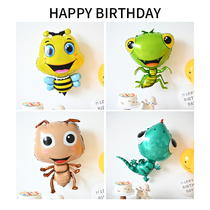 Cartoon Animal Insect Aluminum Film Balloon Ant Bee Mantis Wall Tiger Small Animal Birthday Decoration Scene Arrangement