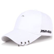 Korean version hat mens baseball cap Summer 100 lap embroidery hip hop hat Chauded sunhat student couple hat children