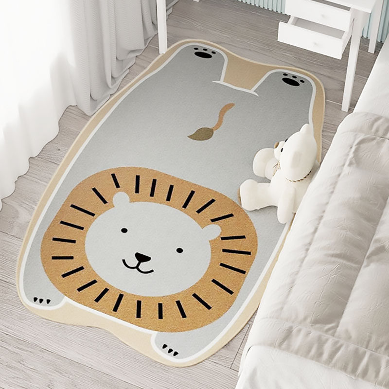 Irregular Cute Carpet Bedroom Bedside Blanket Children Reading Area Boy Cartoon Girl Room Mat