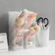 Pen holder oblique plug pen holder storage box Pen holder pen holder student desktop pen holder simple transparent grid pen bucket