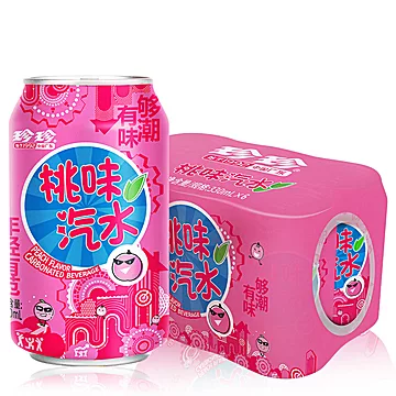 珍珍水蜜桃怀旧饮品6罐330ml