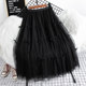 Yarn skirt Japanese high-end gentle fairy spring and summer bow net gauze autumn and winter slim high waist skirt