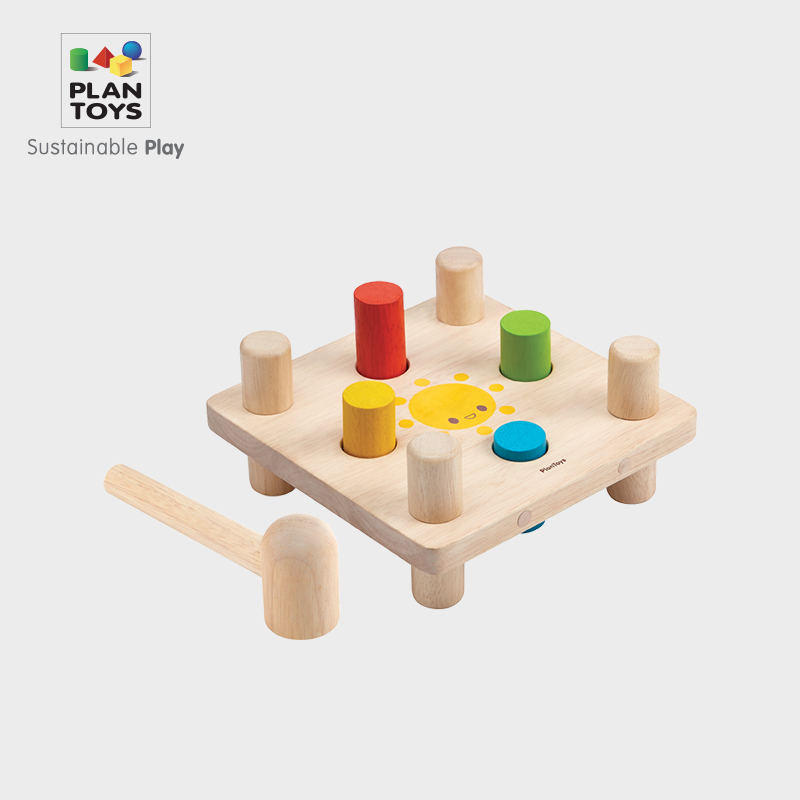 Imported PlanToys5126 hammer stacks and taps on safety toys