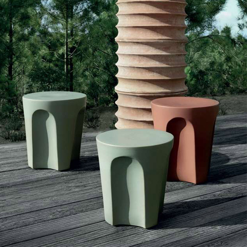 Nordic designer modern minimal tea table room rooms couch side several glass steel round several corners