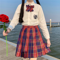 Original your glory orthodox JK plaid skirt silver thread new pleated skirt set foreign air short show high school dress skirt