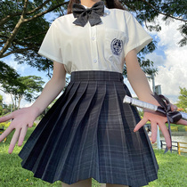 JK uniform skirt genuine college style set spring 2021 new shirt rabbit sewing day school for plaid skirt students