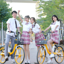 Performance costume womens college style jk set skirt two-piece set summer junior high school elementary school uniform dk graduation photo suit
