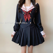 JK uniform skirt genuine full set fall winter 2021 new Japanese Naval Academy style set basic sailor suit