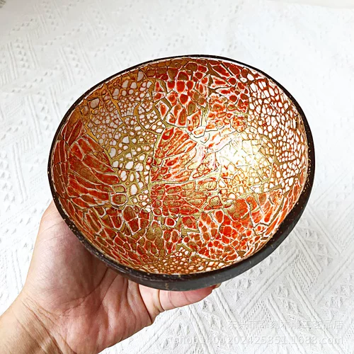 Вьетнамская кокосовая чаша вьетнамская оболочка кокосовая посуда Миска Домашняя чаша Миска конфела дыня пластина кокосовая миска кокосовой