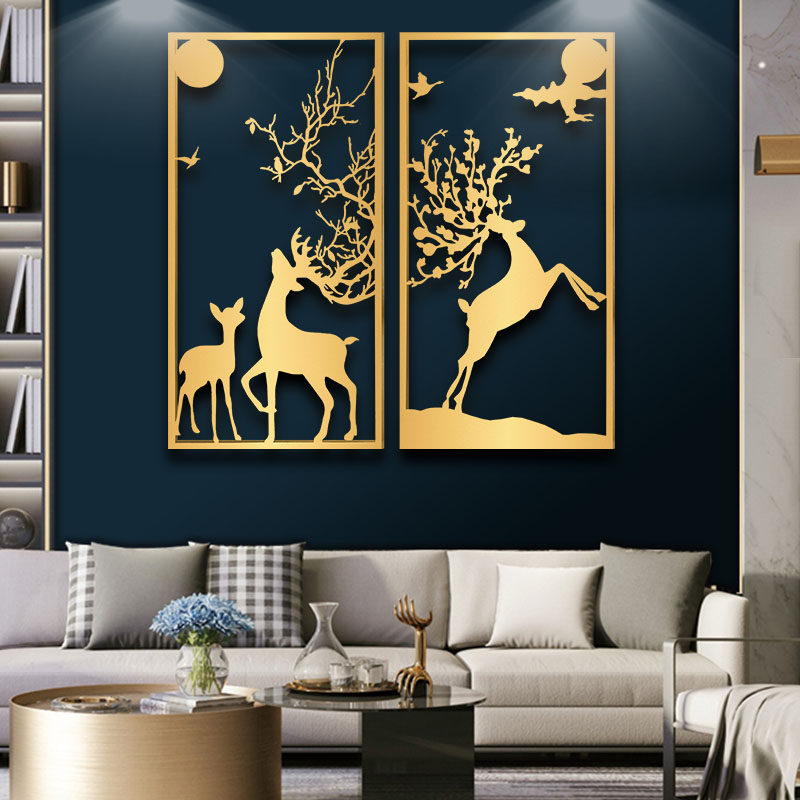 Nordic wall decoration hanging creative light luxury room bedroom living room dining table new Chinese modern minimalist craft gift decoration