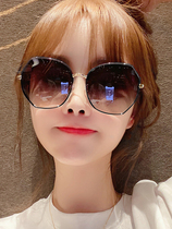 Sunglasses female senior sensation ins anti-UV large face Slim Netting Red Glasses Polarized 2022 New sunglasses