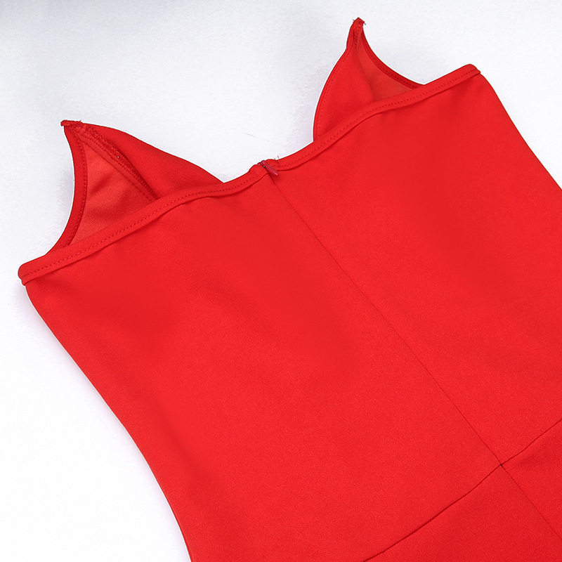 Sexet stropløs fiskebenskjole med fiskehale_voghion.com