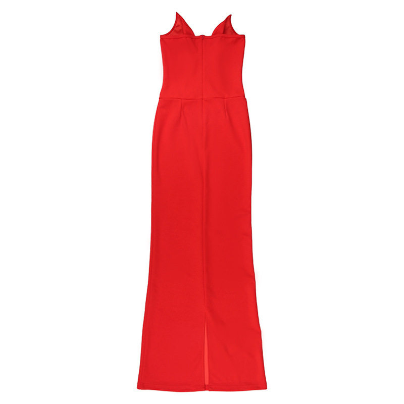 Sexet stropløs fiskebenskjole med fiskehale_voghion.com