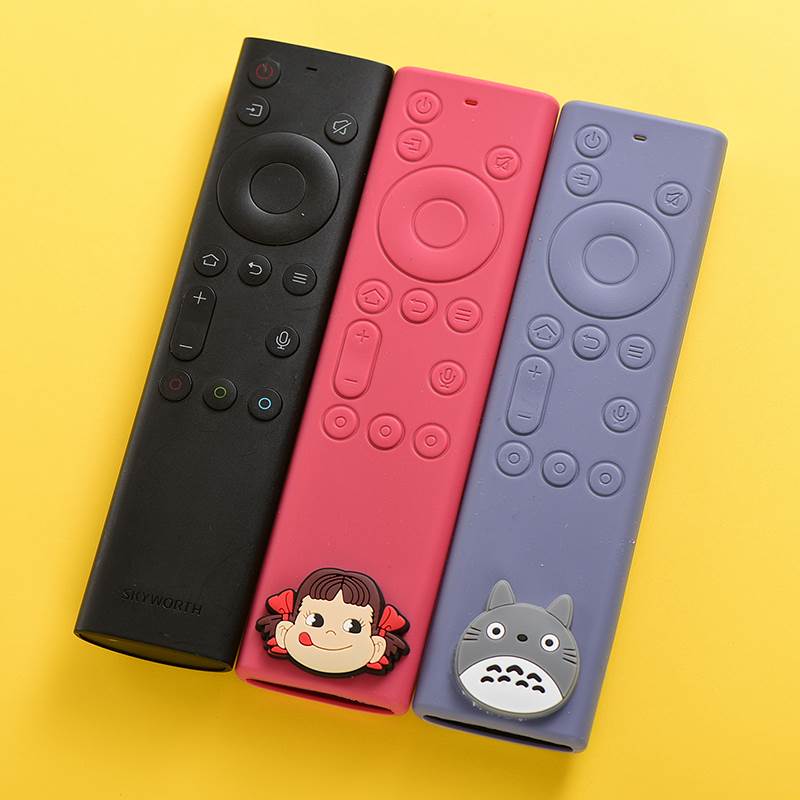 Crewy voice TV remote control protective sleeve voice YK-8600J H cartoon cute silicone gel