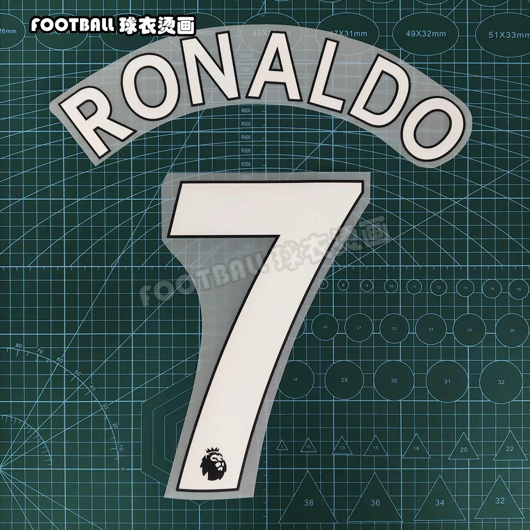 Манчестер United 17-23 Премьер-Лига белая печатная звезда номер №7 Криштиану Роналдо Роналдо вставляемый номер собственный дизайн