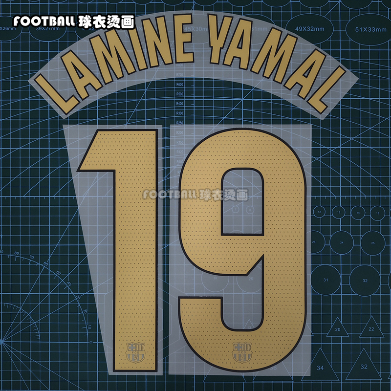 Barcelona 24-25 Home League Jersey with Player Names: Gavi, Pedri, Ansu Fati, Malcom, Dembelle, Messi, Oelm, Frenkie De Jong