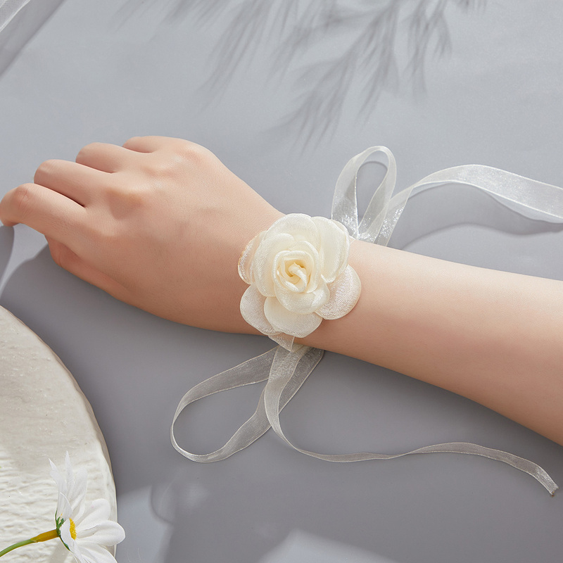 Bride and Bridesmaid Wrist Flowers Are Super Fairy-Like, Sister Group Wrist Flowers Are Simple and Beautiful, Decorative Bracelet Flowers with a High-End Feel