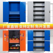 Heavy-duty tool cabinet tin cabinet workshop hardware storage box factory double-door thick drawer type safety cabinet