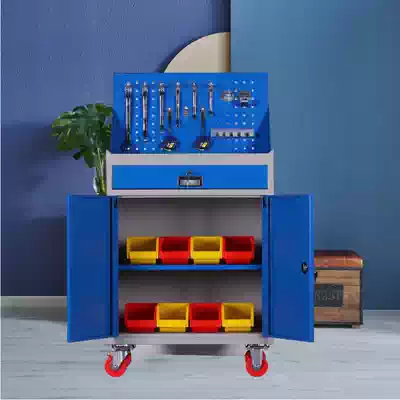 Tool cabinet workshop with heavy-duty drawer type tin cabinet factory maintenance storage thickened mobile auto repair tool cart