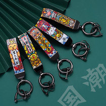 Year of the Ox net red National tide Car keychain Household key lanyard male pendant key chain high-end female ins volkswagen