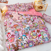 Naughty Dochs Doge four sets of Dates Series of Tide Cards Personality Cute Bed bedding Quilt Cover Bed Linen 1 8 Kit