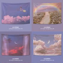 Scenery Clouds Light Lavish Background Ins Hang Bu Nordic Wind Photo Bedroom Rental to build Decorative Tapestry Wall Cloth