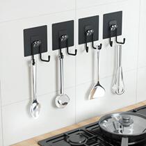 Kitchen shelving stainless steel perforated multifunction cover rack wall-mounted cutting board spoon shovel containing shelf