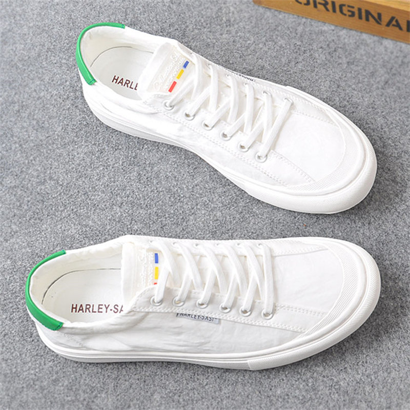 Hong Kong 2022 Summer new cloth shoes Men's breathable Leisure 100 Lap Little White Shoes Men Sports Soft Bottom Sails Shoes