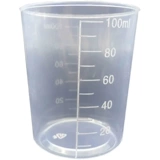 Пластиковая измерительная кружка, маленький пластиковый мерный цилиндр, 100 мл