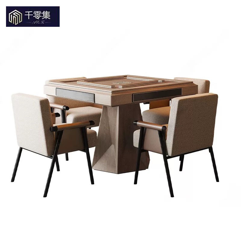 Fully Automatic Shuffling Mahjong Table, Special Mahjong Table and Chair Set for Hotels, Teahouses, and Game Rooms, Dual-Use as a Living Room Dining Table Fully Automatic Shuffling Mahjong Table, Special Mahjong Table and Chair Set for Hotels, Teahouses, and Game Rooms, Dual-Use as a Living Room Dining Table