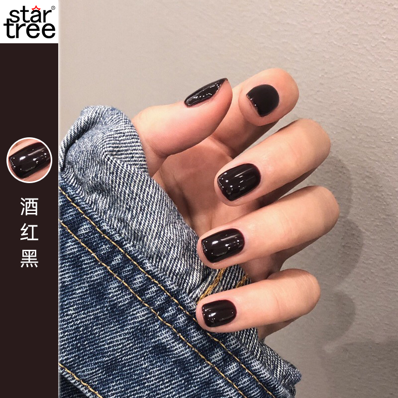 Wine red and black nail polish glue 2022 new autumn and winter show white big cherry red net red popular color nail shop dedicated