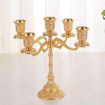 Chinese five-headed three-headed candle holder for home dining table candlelight dinner candle holder creative home furnishings craft gifts