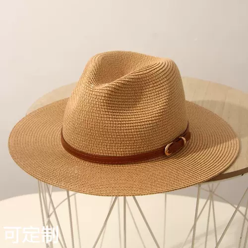 Летняя белая шапка подходит для мужчин и женщин, ремень, универсальная солнцезащитная шляпа