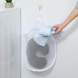 Crescent dirty clothes basket foldable wall-mounted dirty clothes basket large capacity traceless punch-free hollow breathable modern simple
