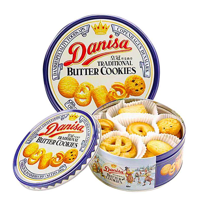 Crown Danish Cookies 200g Tin Can Original Imported Cookies Holiday Gift Snack Food
