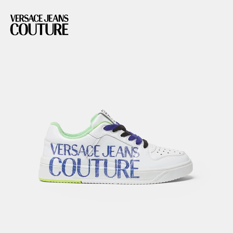 Мужские повседневные белые кроссовки Versace Jeans Couture