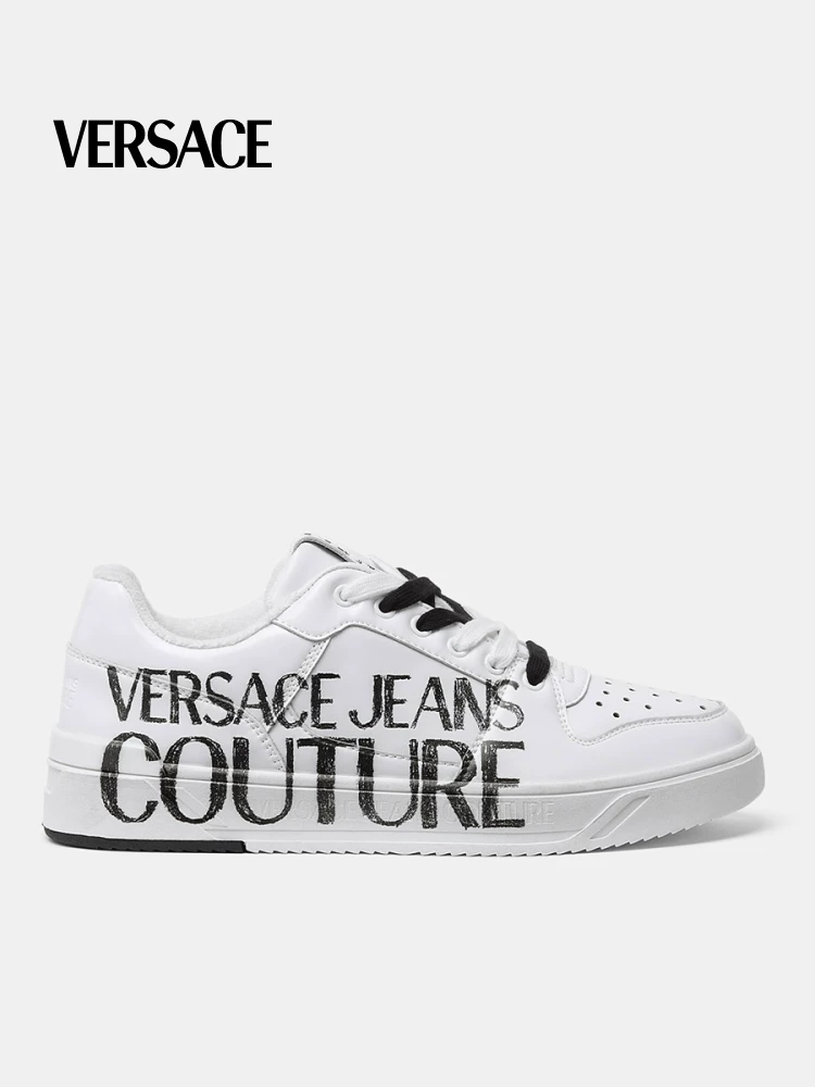 Мужские повседневные белые кроссовки Versace Jeans Couture