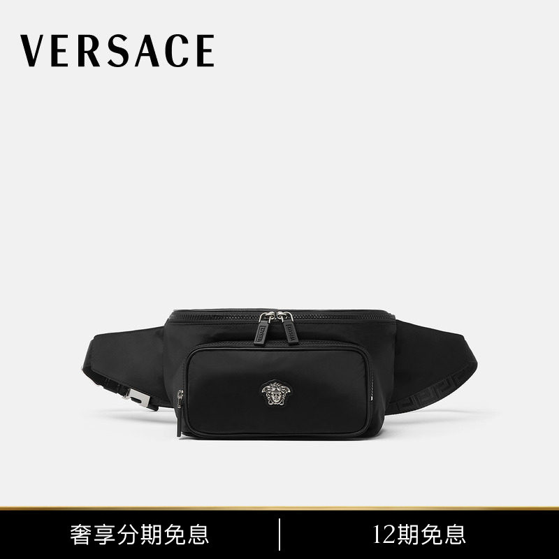 [12 Installments with No Interest] Versace/Versace Men's La Medusa Nylon Waist Bag