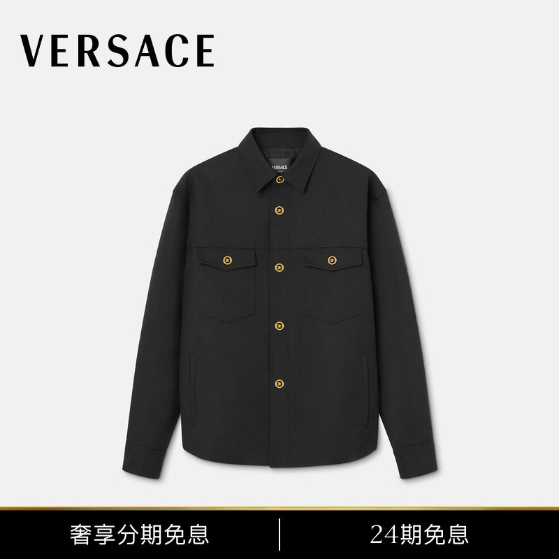 [24 Installments Interest-Free] Versace/Versace Men's Wool Cavalry Jacket