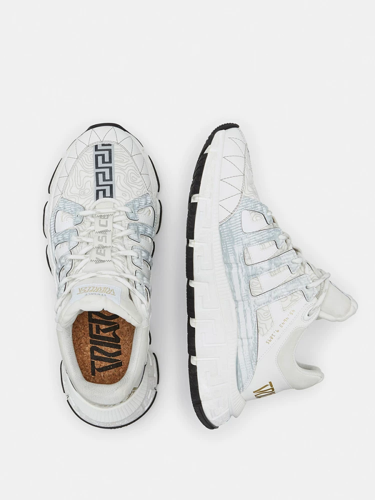 [В конце квартала] Versace/Fansu Couple Family Ladies Trigreca Fashion Dad Sports Shoes